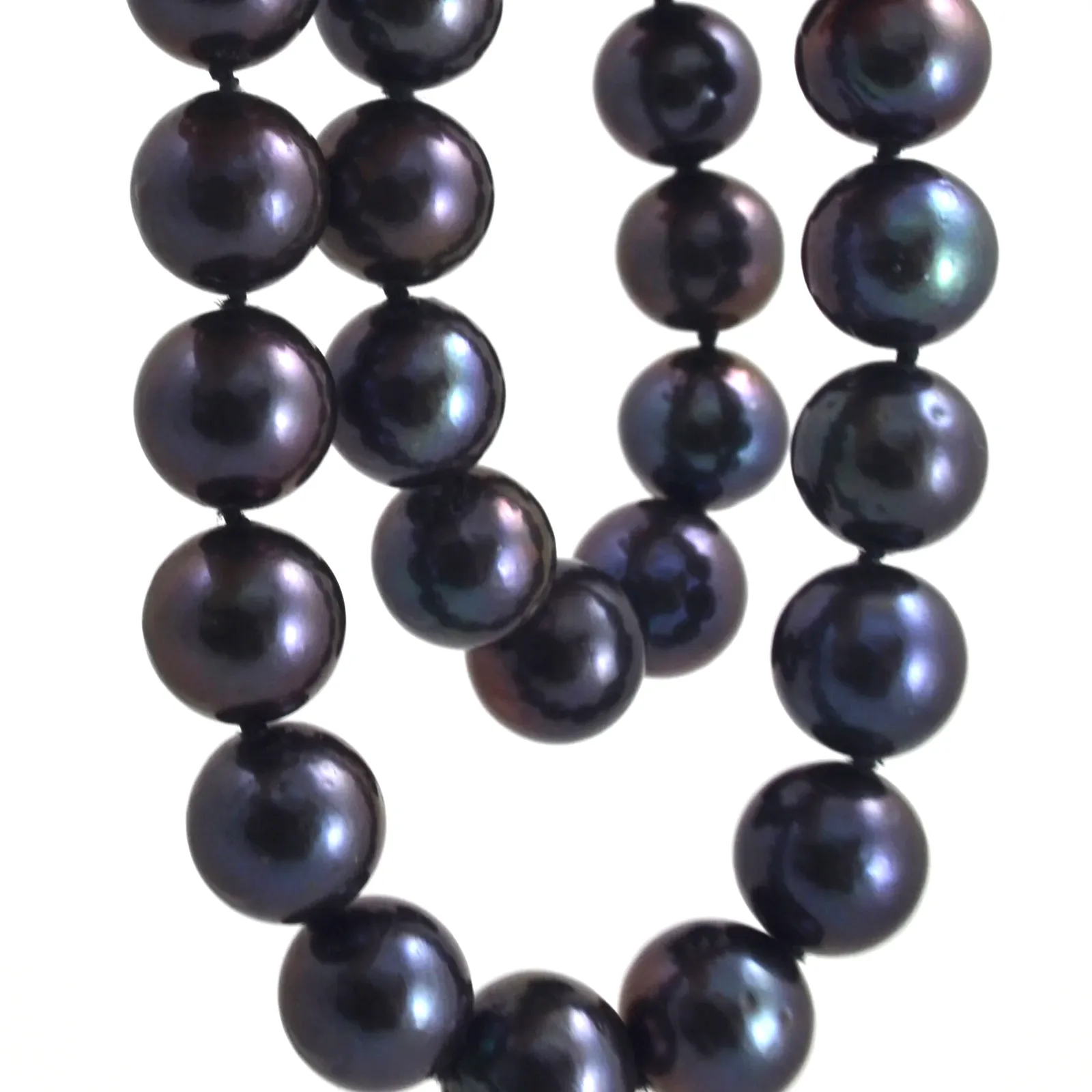 Freshwater Black Pearls — 18 inch by Sharon Teaman — view 2