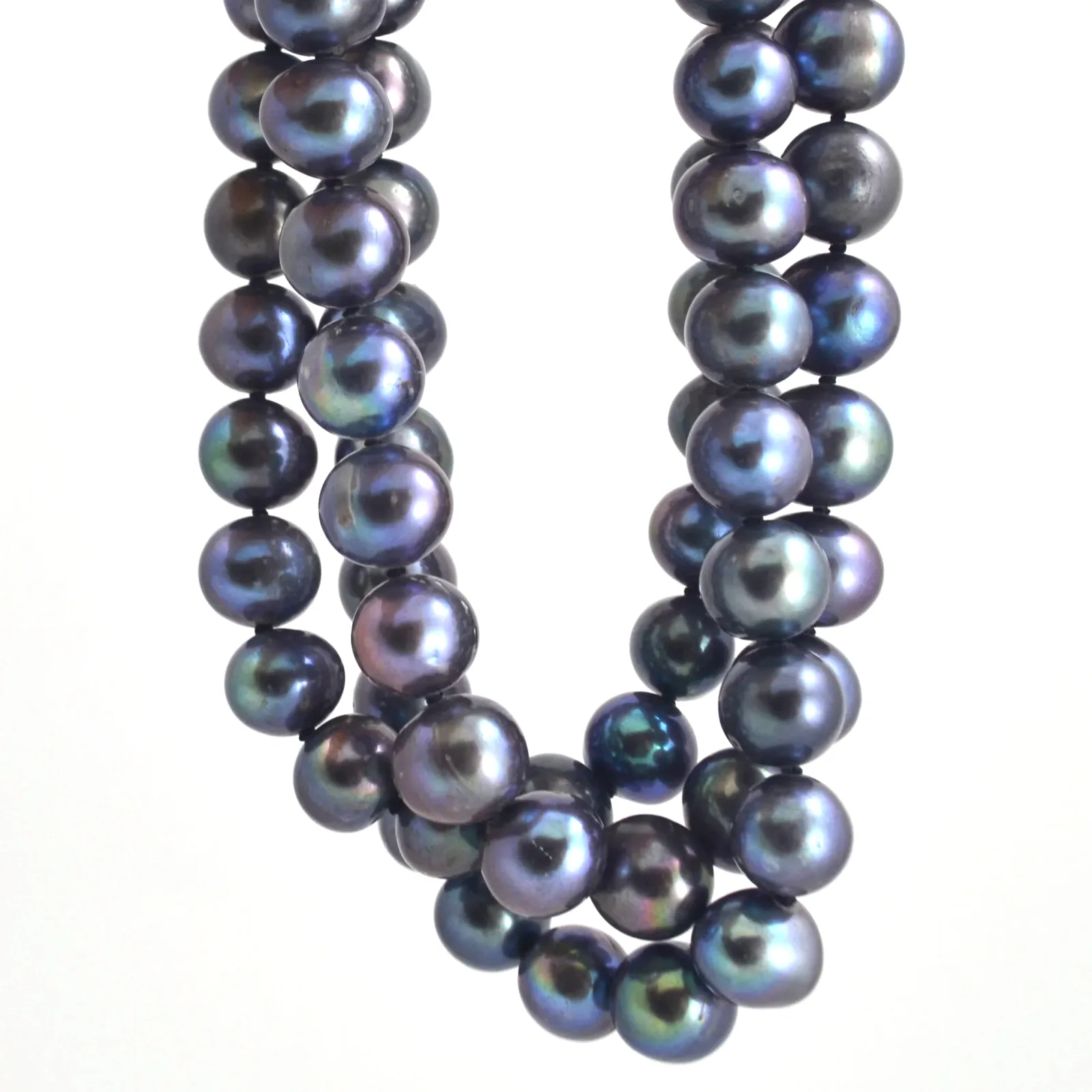 Freshwater Black pearls — 35 inch by Sharon Teaman — view 3