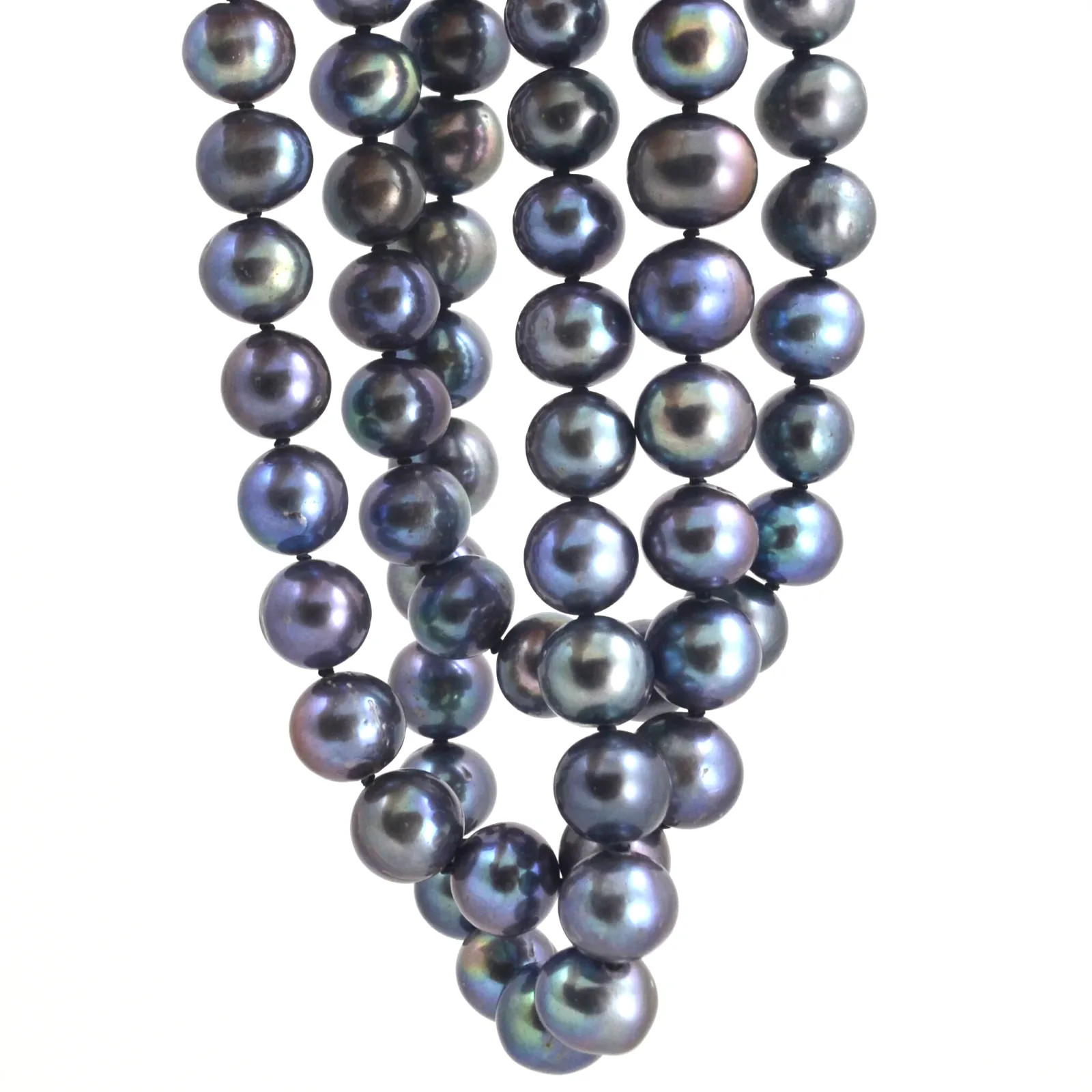 Freshwater Black pearls — 35 inch by Sharon Teaman — view 4