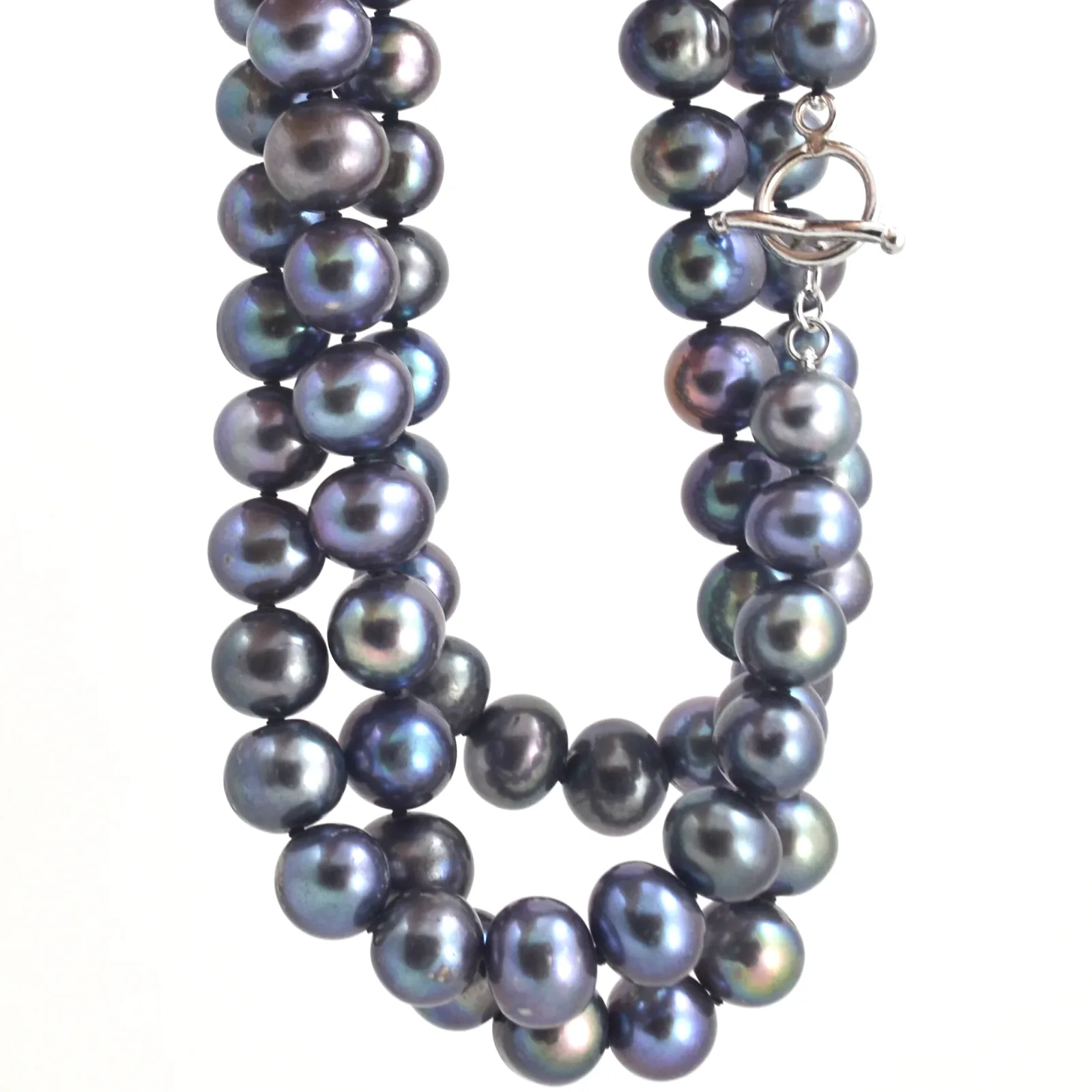 Freshwater Black pearls — 35 inch by Sharon Teaman — view 5