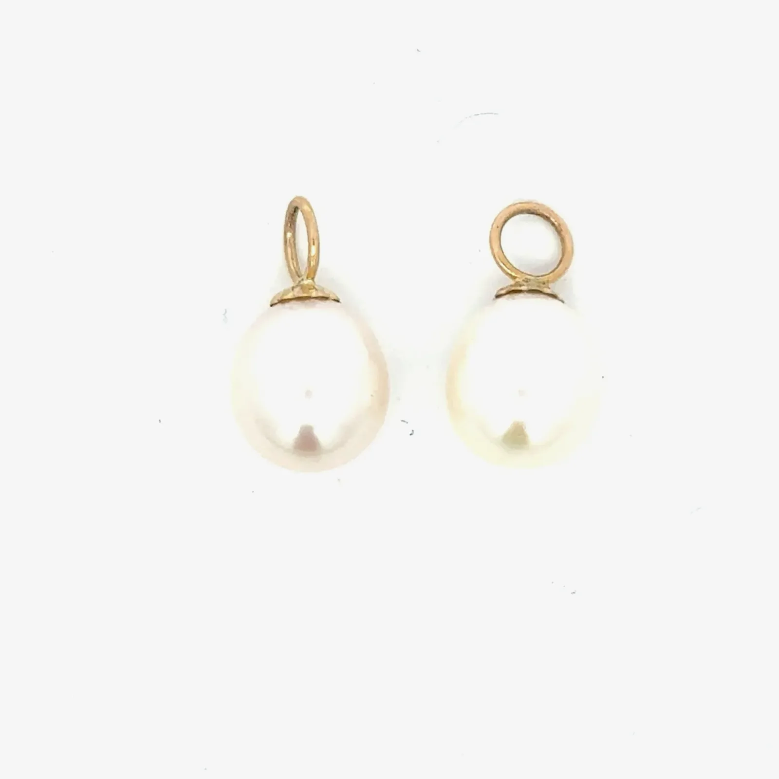 Freshwater Matching Freshwater Pearl Dangles - Featured on 14K Yellow gold Hoops (Priced Separately) by Sharon Teaman — view 2