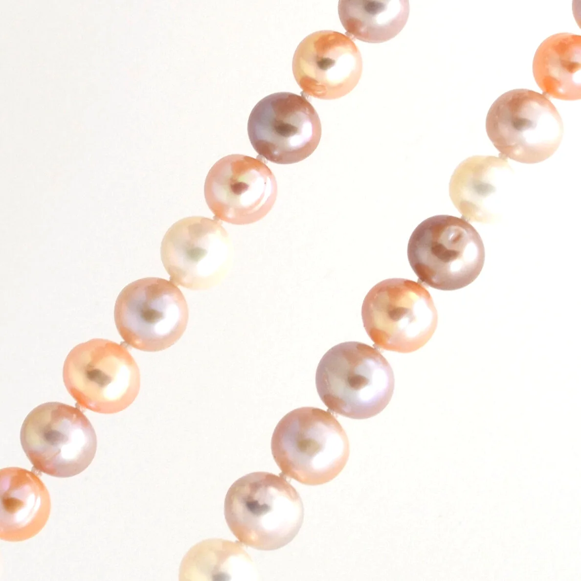Freshwater Natural Peach Pearl Necklace by Sharon Teaman — view 1