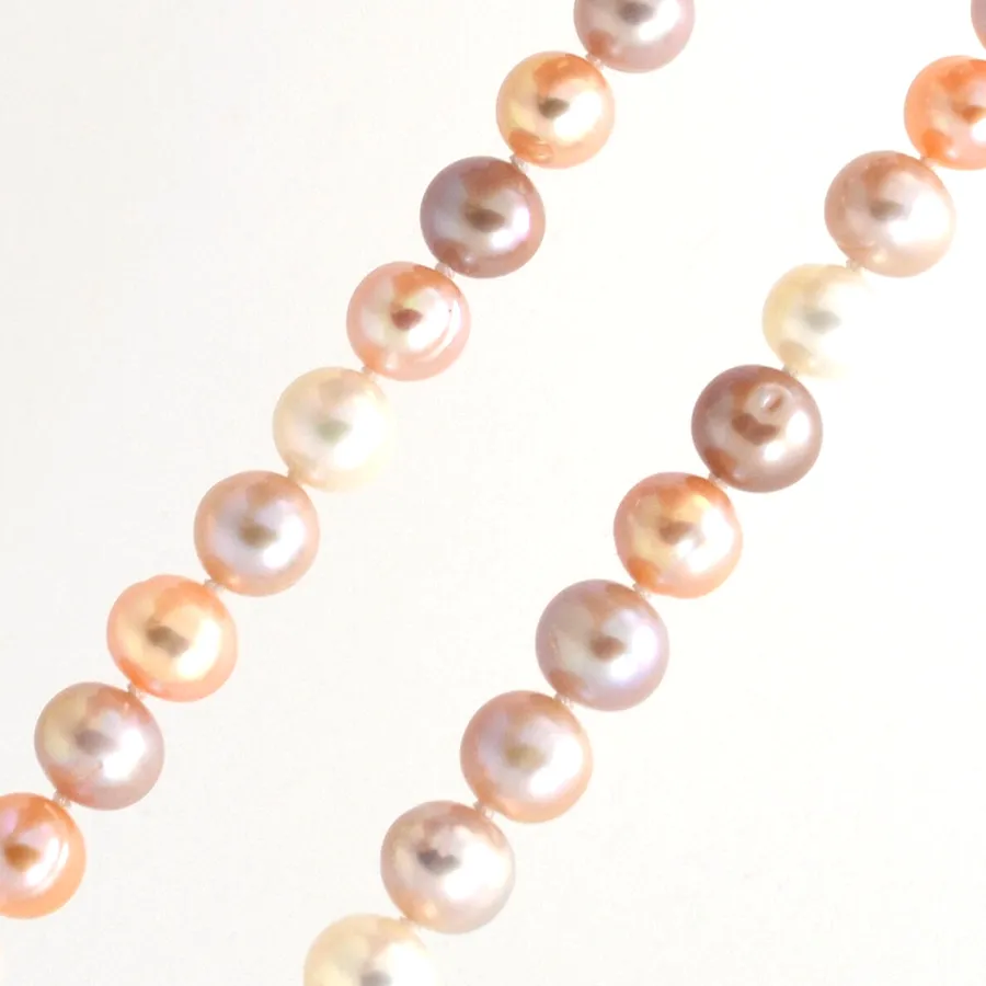 Freshwater Natural Peach Pearl Necklace by Sharon Teaman