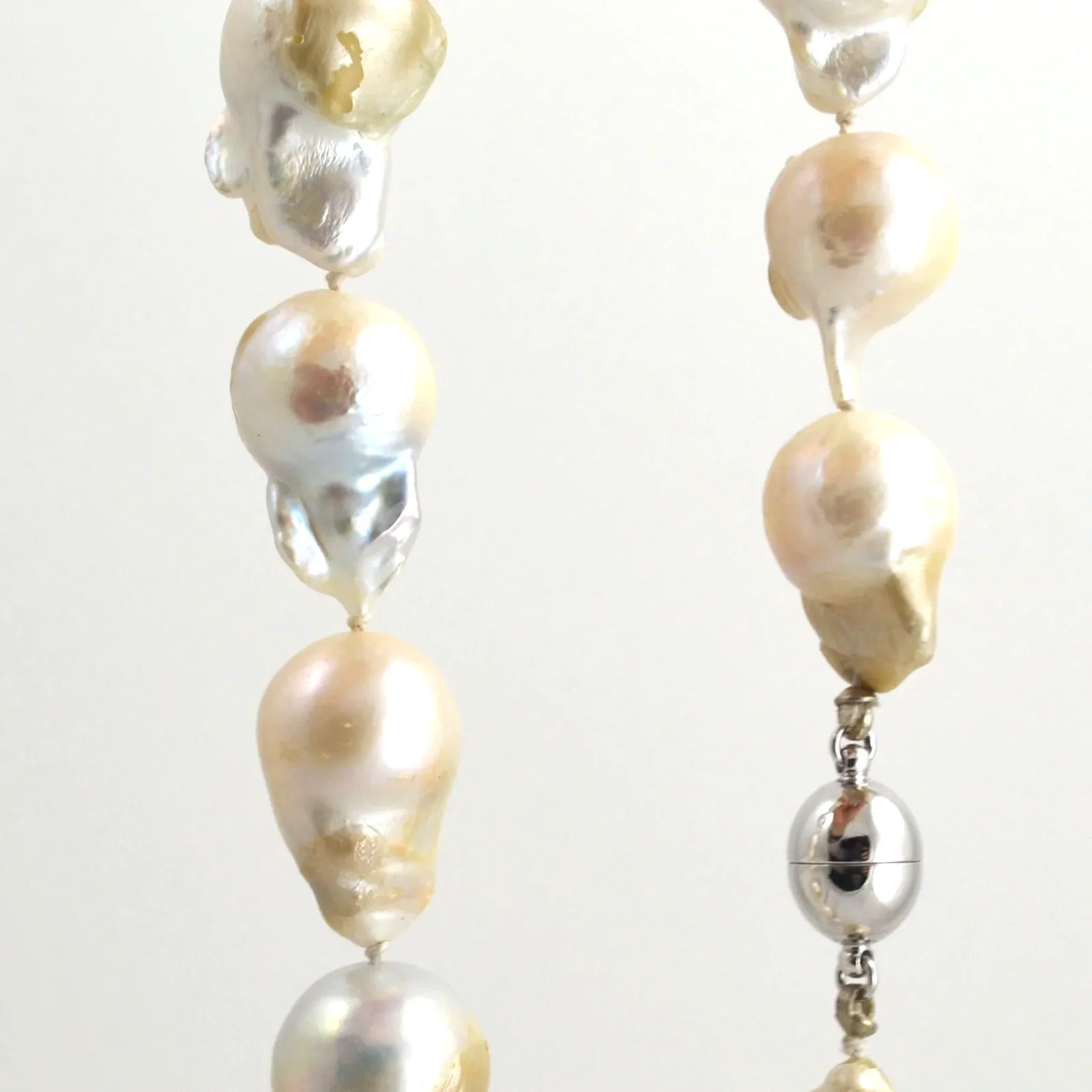Freshwater White Pearls Large Baroque Statement Piece by Sharon Teaman — view 2