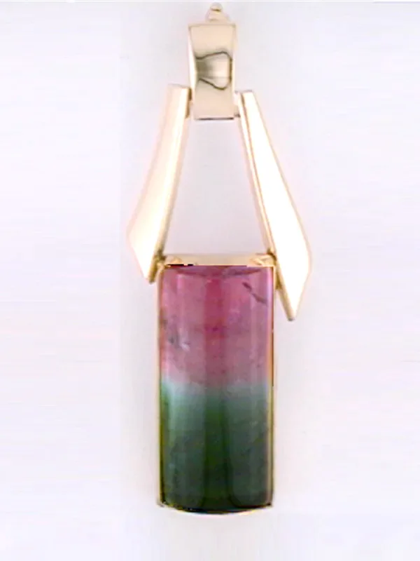 Freya Watermelon Tourmaline Pendant by Sharon Teaman — view 1