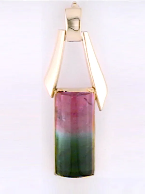 Freya Watermelon Tourmaline Pendant by Sharon Teaman