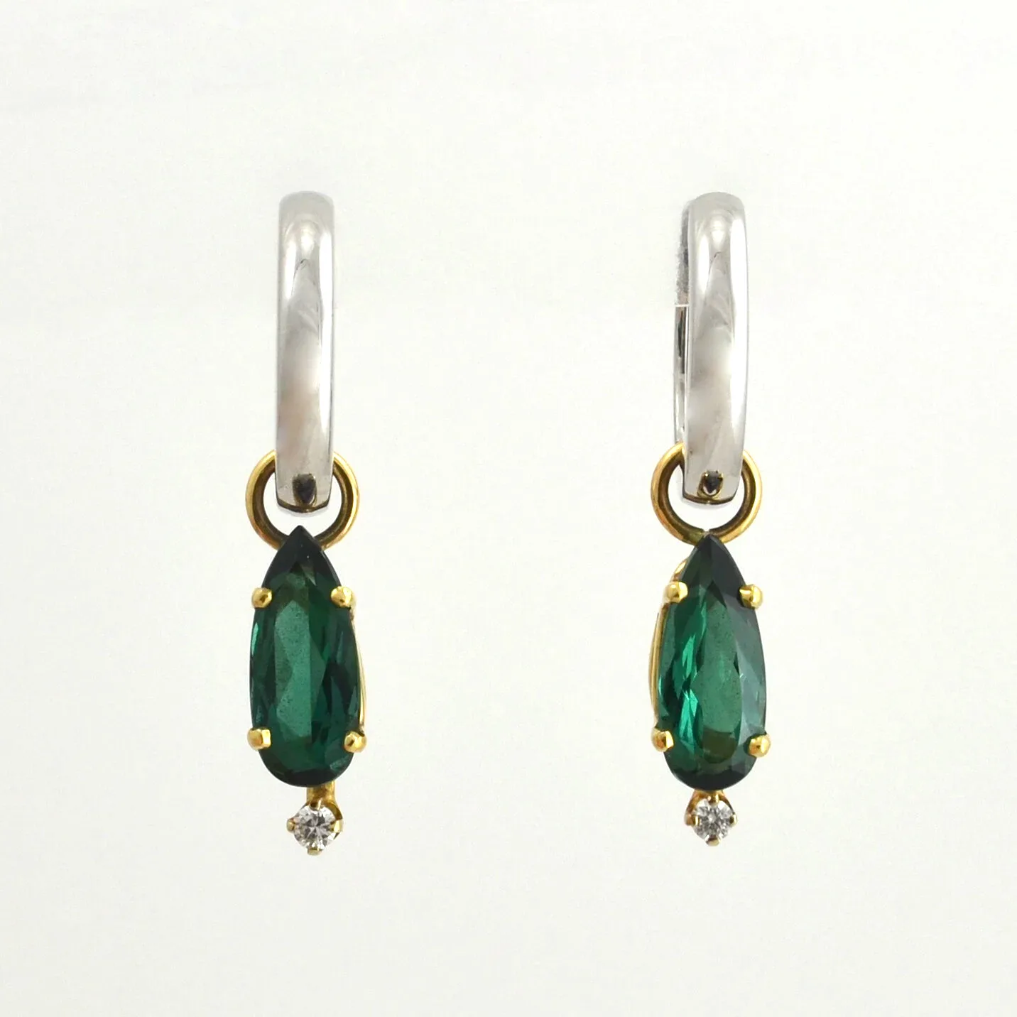Green Tourmaline Drops/Dangles by Sharon Teaman — view 1