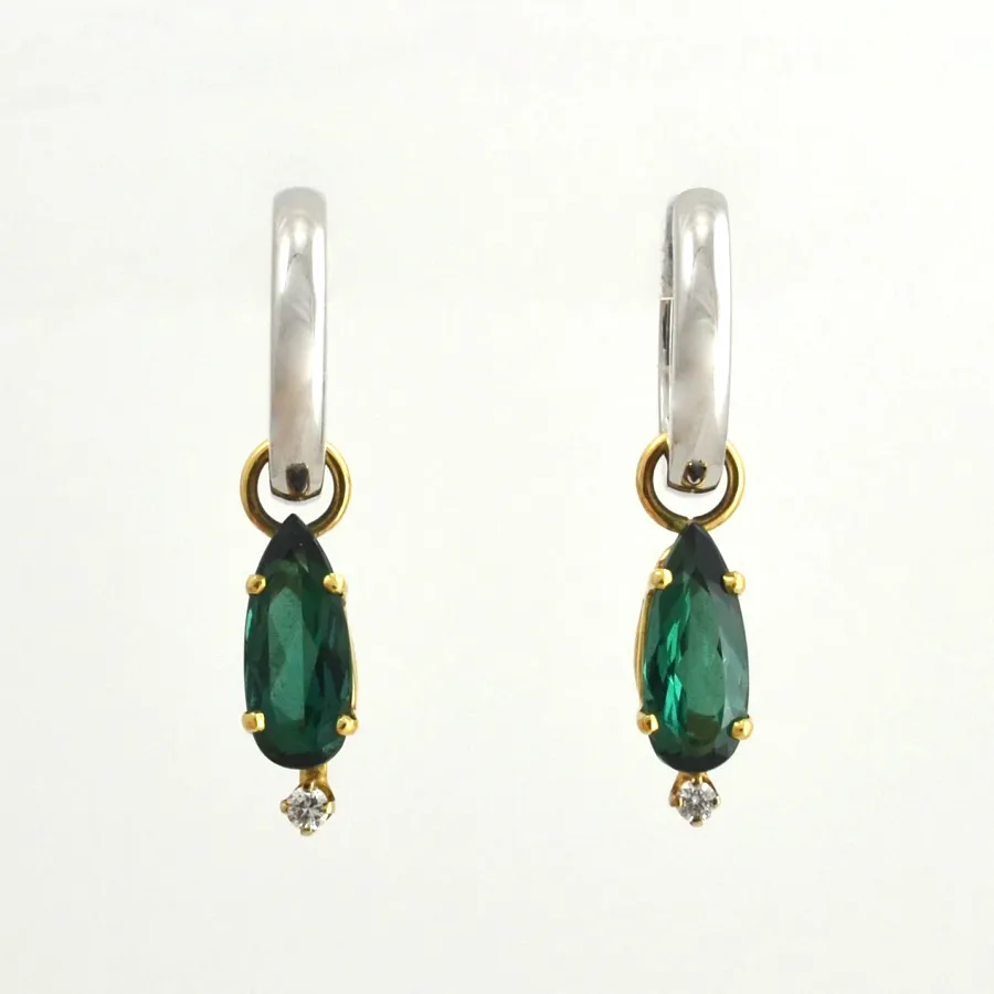 Green Tourmaline Drops/Dangles by Sharon Teaman
