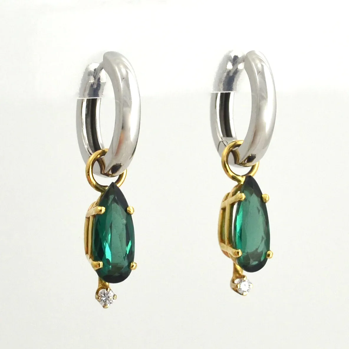 Green Tourmaline Drops/Dangles by Sharon Teaman — view 2