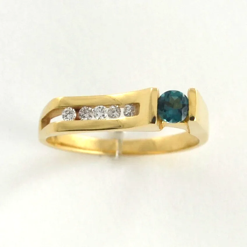 Indicolite Tourmaline Band by Sharon Teaman — view 1