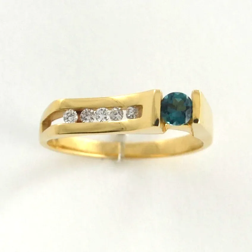 Indicolite Tourmaline Band by Sharon Teaman