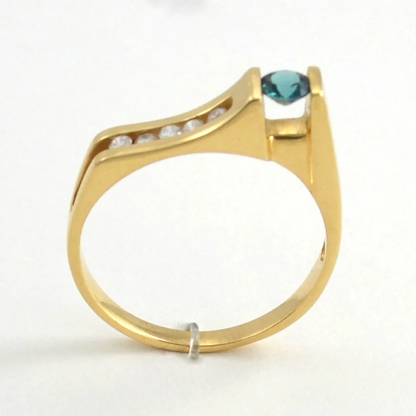 Indicolite Tourmaline Band by Sharon Teaman — view 2