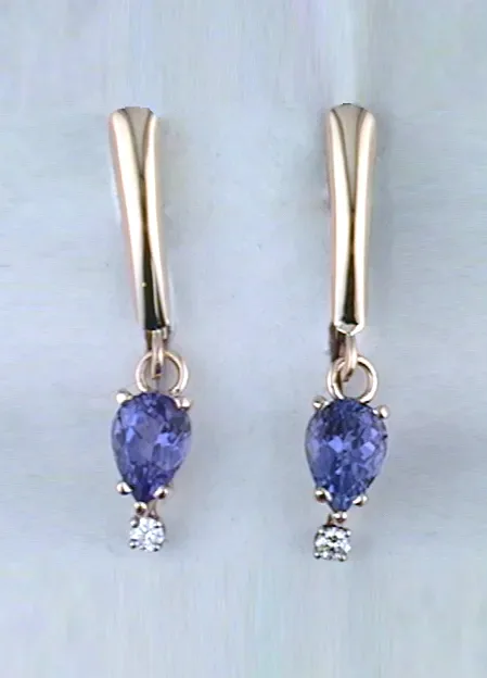 Isla Tanzanite Earrings by Sharon Teaman — view 1