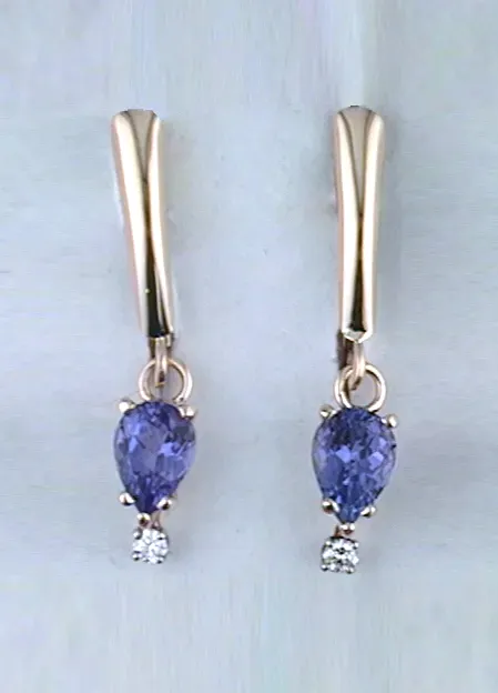 Isla Tanzanite Earrings by Sharon Teaman