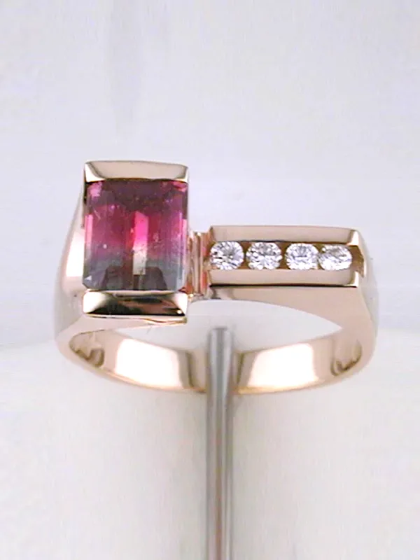 Juliana Watermelon Tourmaline Ring by Sharon Teaman — view 1