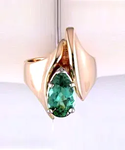 Libby Green Tourmaline Ring by Sharon Teaman