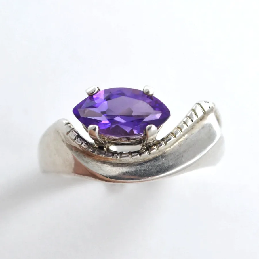 Marquis Amethyst Ring by Sharon Teaman