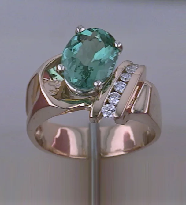 Matilda Green Tourmaline Ring by Sharon Teaman — view 1