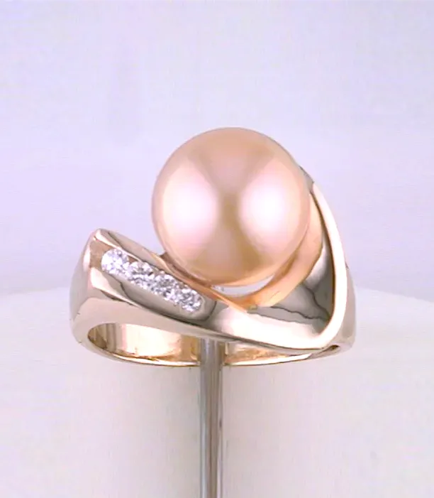 Meera Butter Pearl Ring by Sharon Teaman