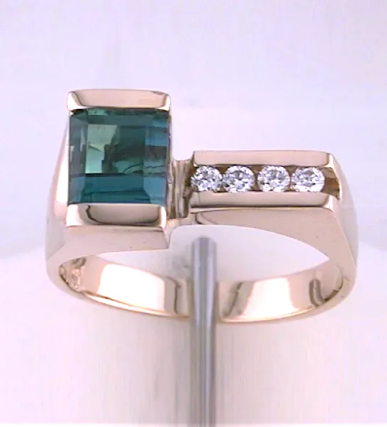 Nicola Green Tourmaline Ring by Sharon Teaman — view 1