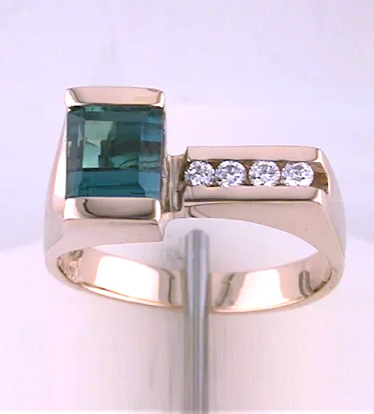 Nicola Green Tourmaline Ring by Sharon Teaman