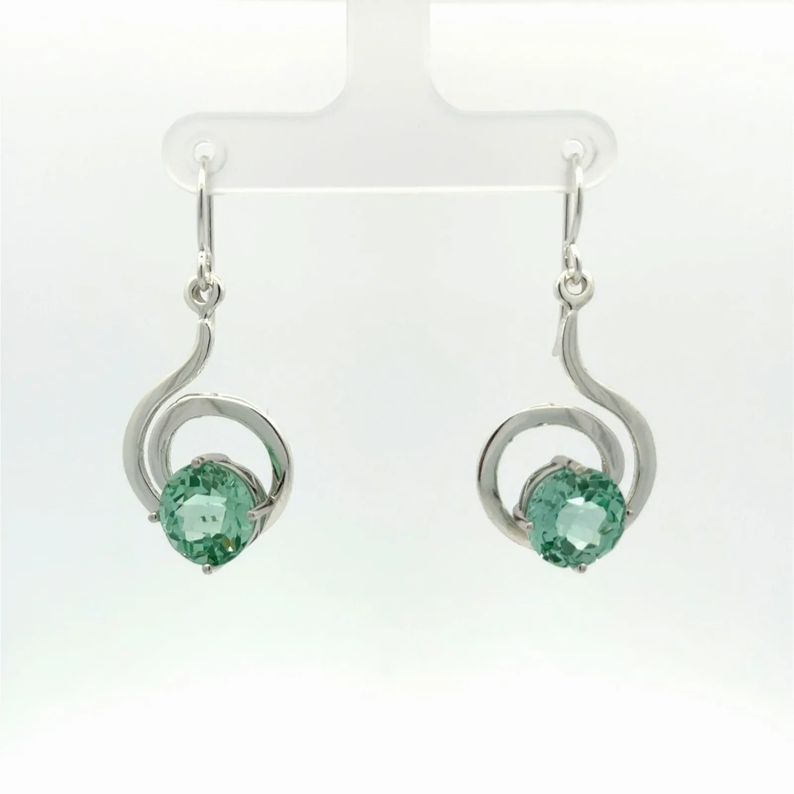 Paraiba Checkerboard Spinel Earrings by Sharon Teaman — view 1