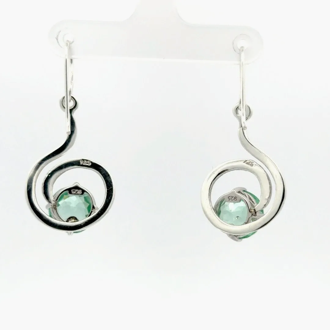 Paraiba Checkerboard Spinel Earrings by Sharon Teaman — view 3