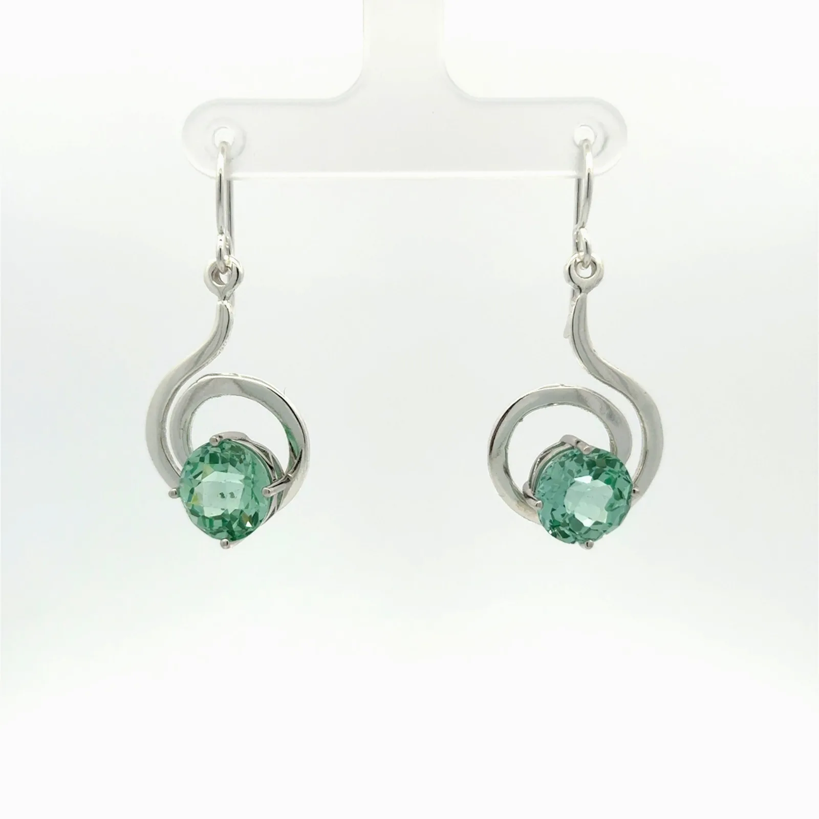 Paraiba Checkerboard Spinel Earrings by Sharon Teaman — view 4