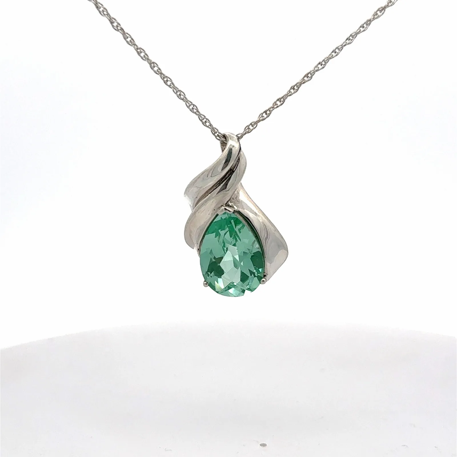 Paraiba Spinel Checkerboard Pendant by Sharon Teaman — view 1