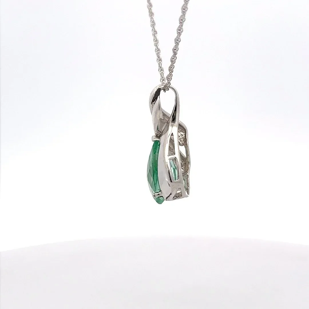 Paraiba Spinel Checkerboard Pendant by Sharon Teaman — view 3