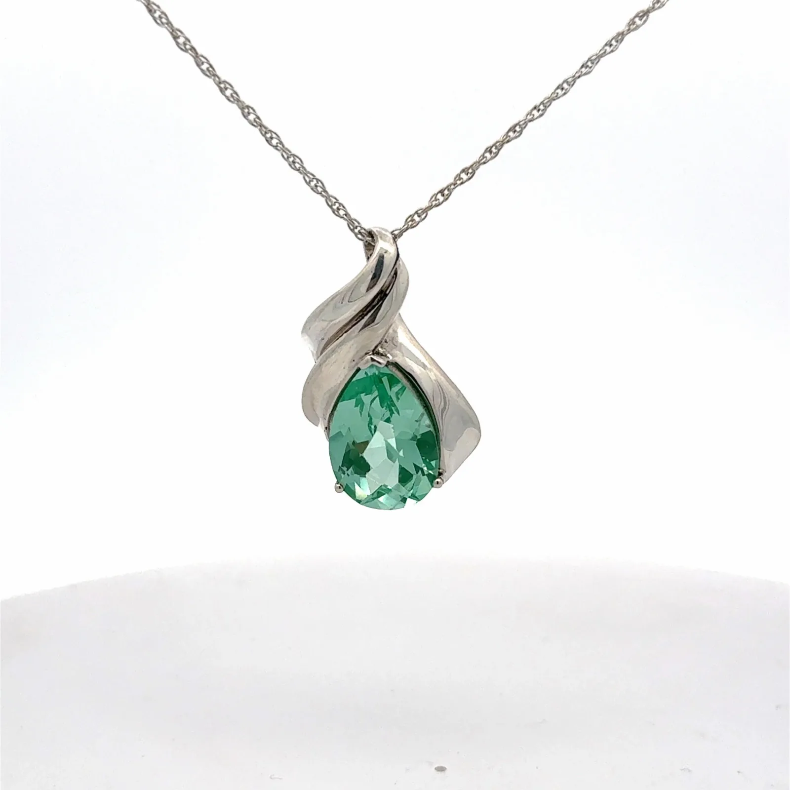 Paraiba Spinel Checkerboard Pendant by Sharon Teaman — view 5