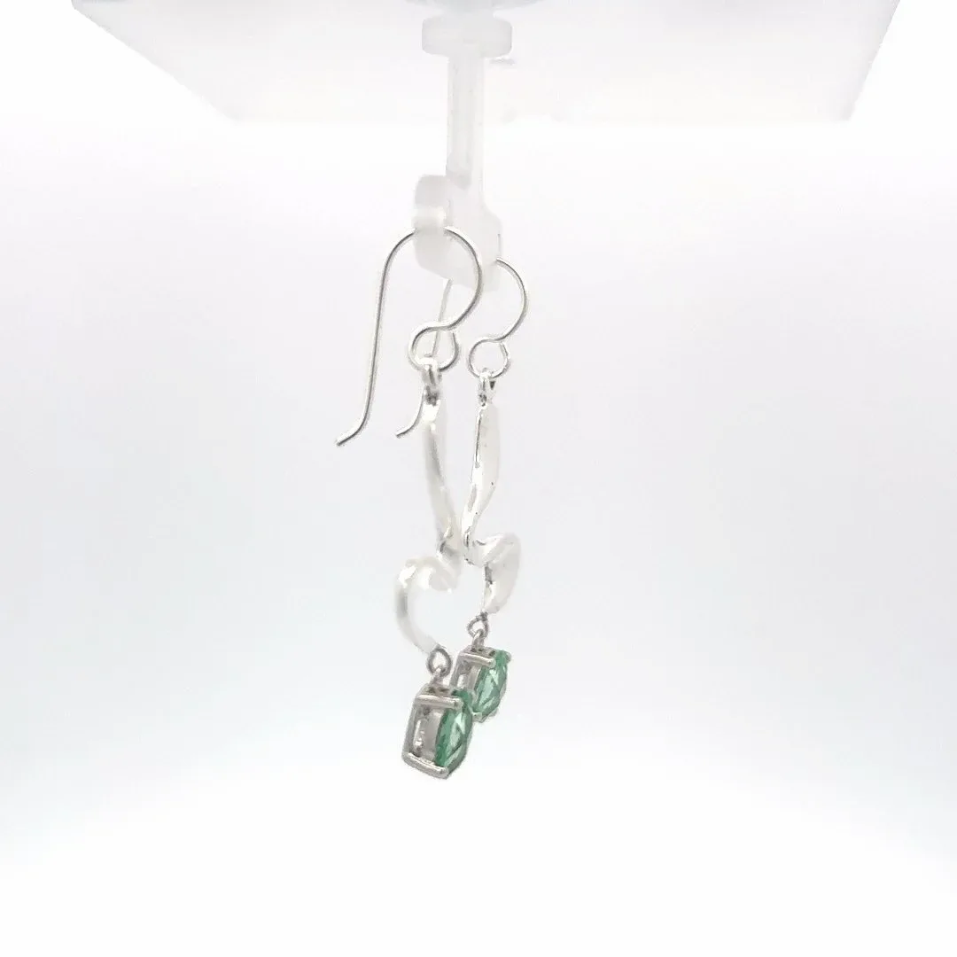 Paraiba Spinel Spiral Earrings by Sharon Teaman — view 5