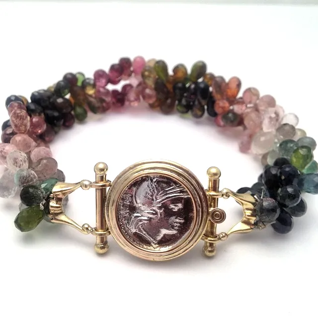 Philippa Roman Tourmaline Briolette Bracelet by Sharon Teaman