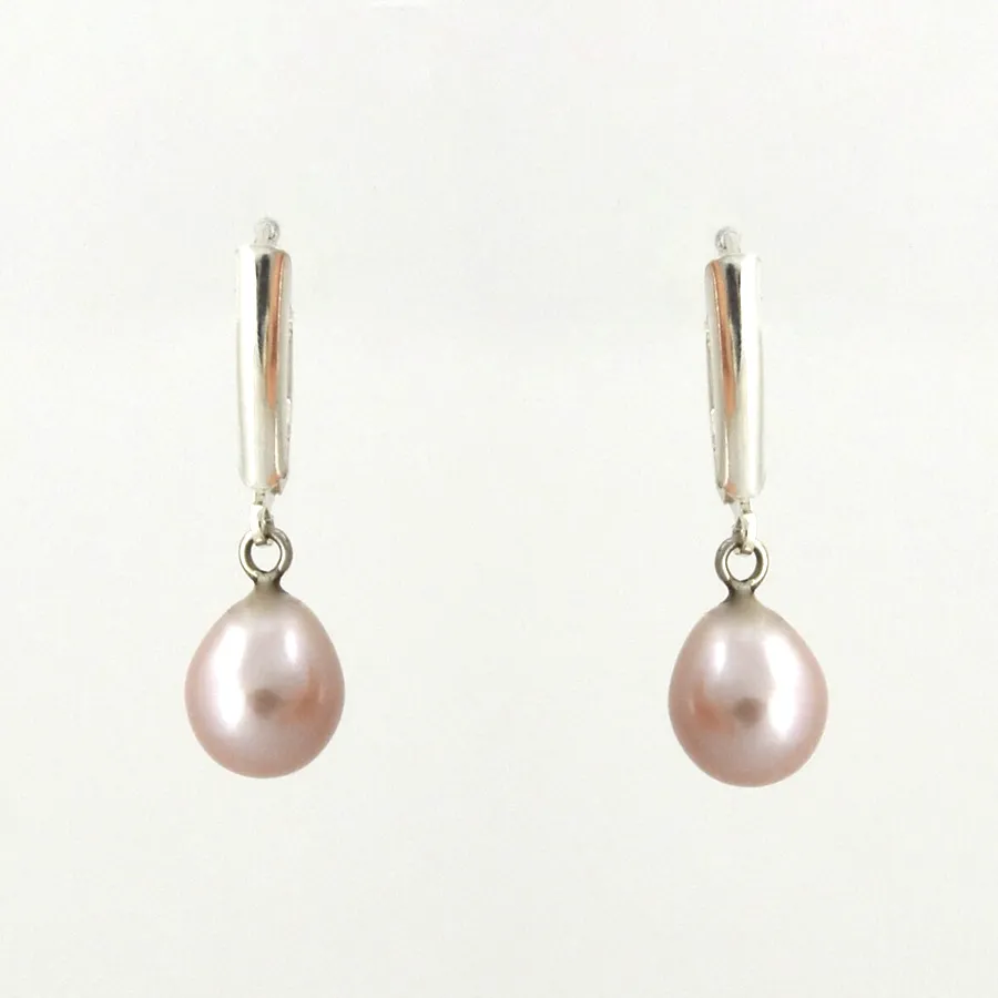 Pk Freshwater Pink Pearl Earrings by Sharon Teaman