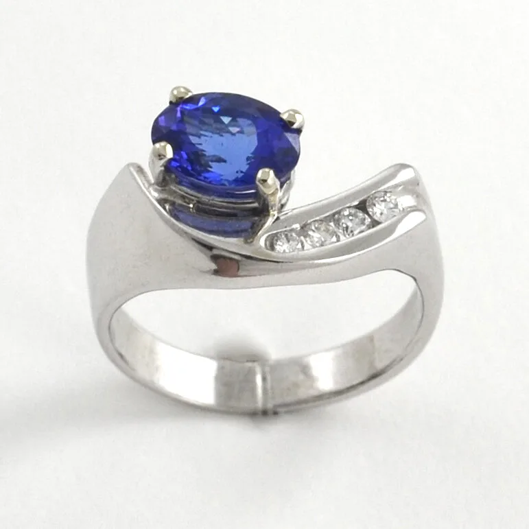 Rachael Tanzanite Ring by Sharon Teaman — view 2