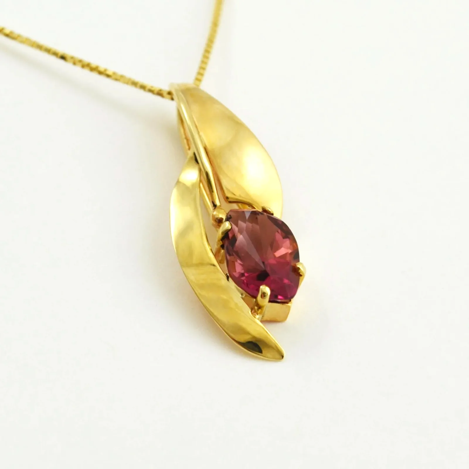 Sherry Pink Tourmaline Pendant by Sharon Teaman — view 2