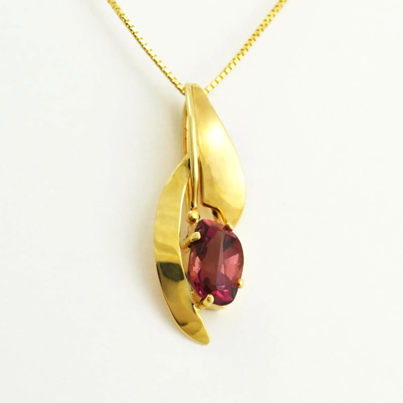 Sherry Pink Tourmaline Pendant by Sharon Teaman — view 3