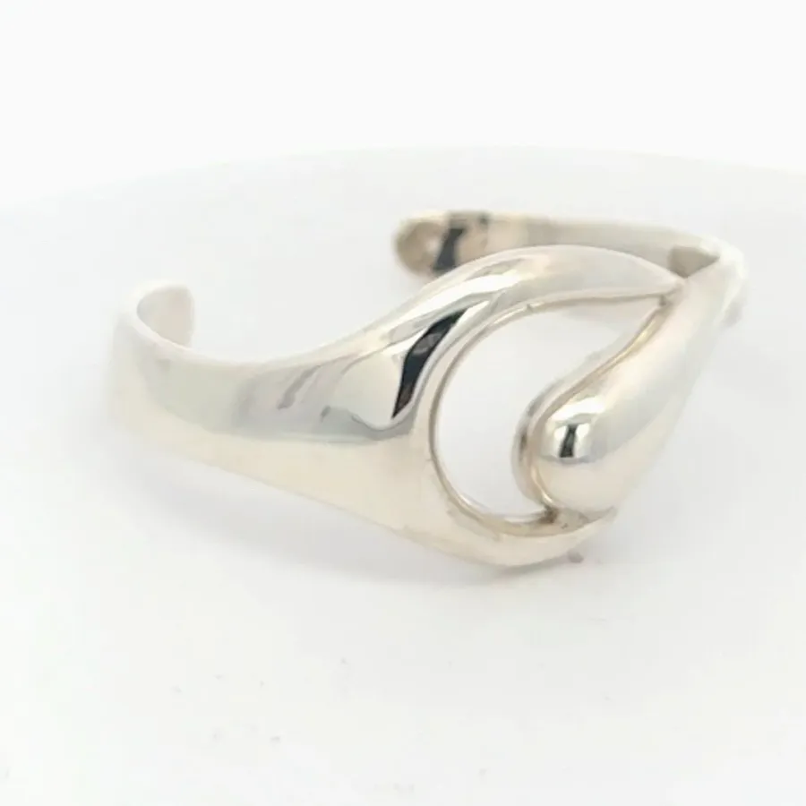 Solid Sterling "Duality" Bracelet by Sharon Teaman