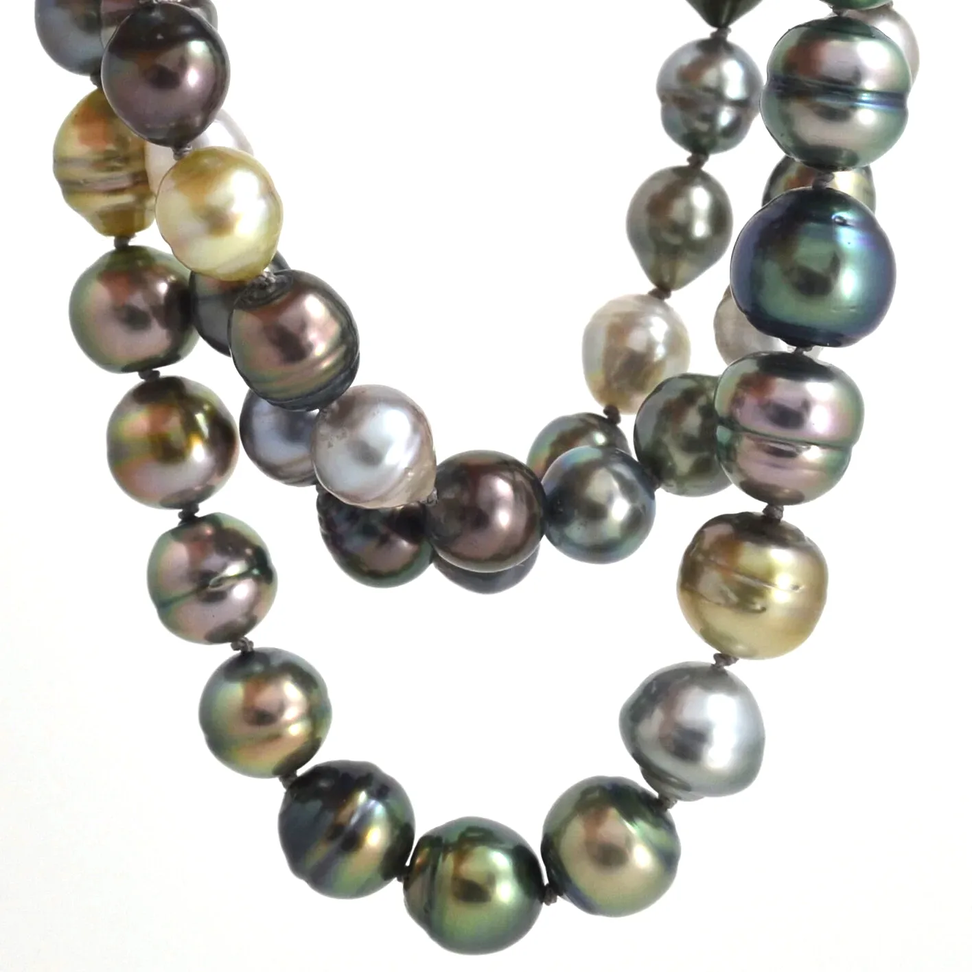 Tahitian 30 inch Multi color Baroque by Sharon Teaman — view 2