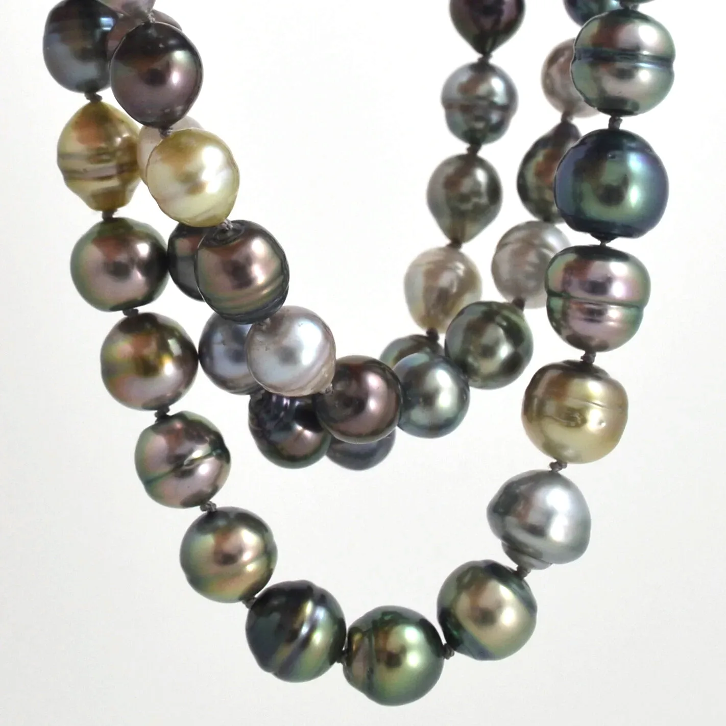 Tahitian 30 inch Multi color Baroque by Sharon Teaman — view 3