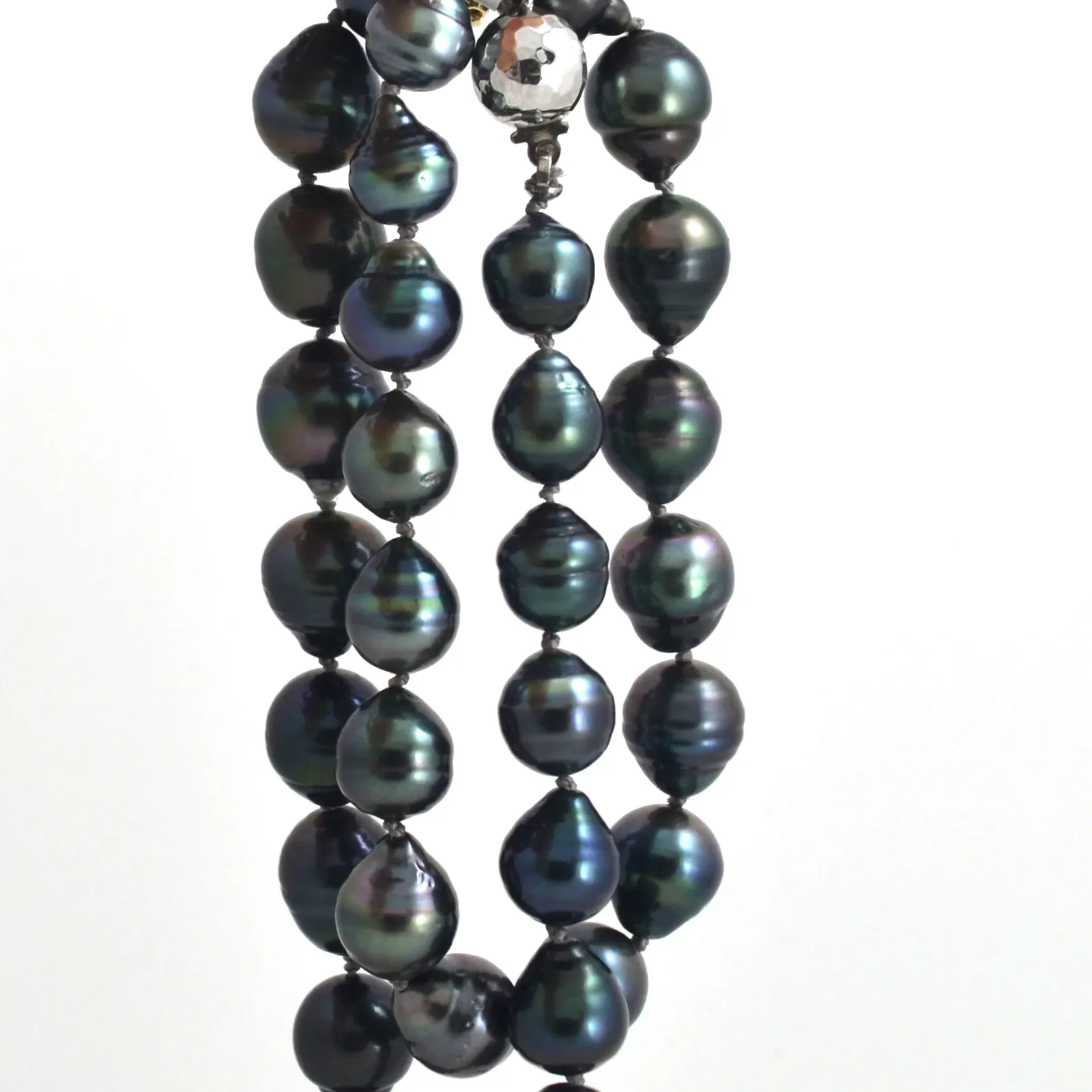 Tahitian Baroque Pearl Strand 18 inches Matching Black Baroque by Sharon Teaman — view 1