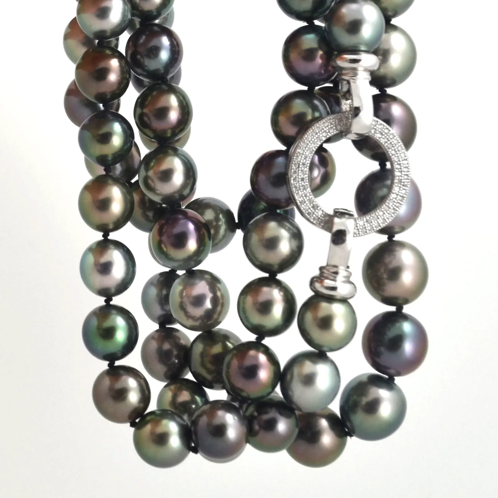 Tahitian Pearl Strand Multi Color "Very Fine Quality" LONG Strand 37 inches by Sharon Teaman — view 2