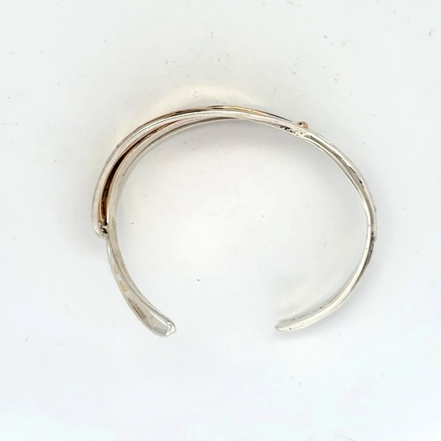 Two Tone Small Cuff Bracelet by Sharon Teaman — view 2