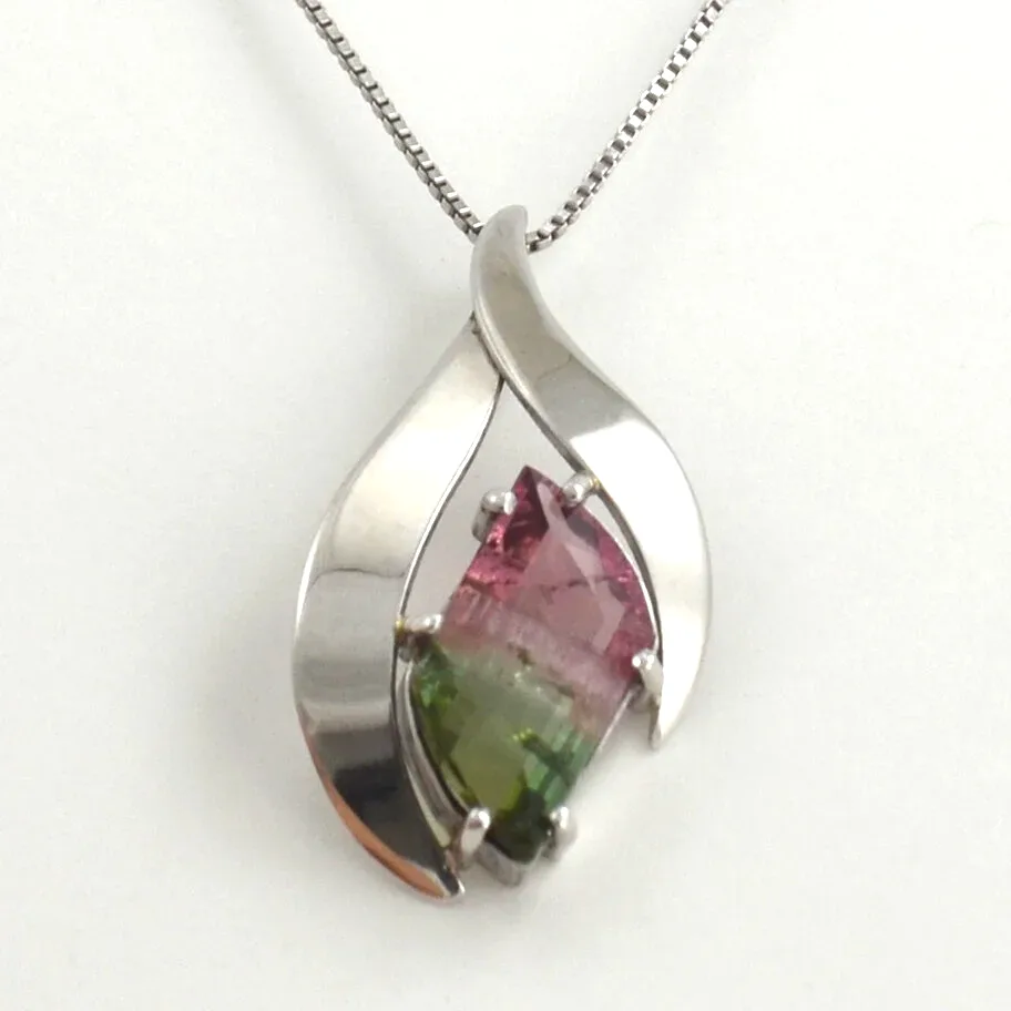 Watermelon Tourmaline Pendant by Sharon Teaman — view 1