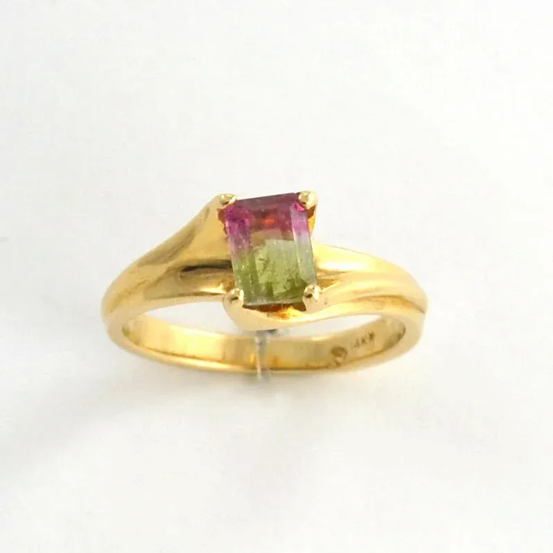Watermelon Tourmaline Ring by Sharon Teaman