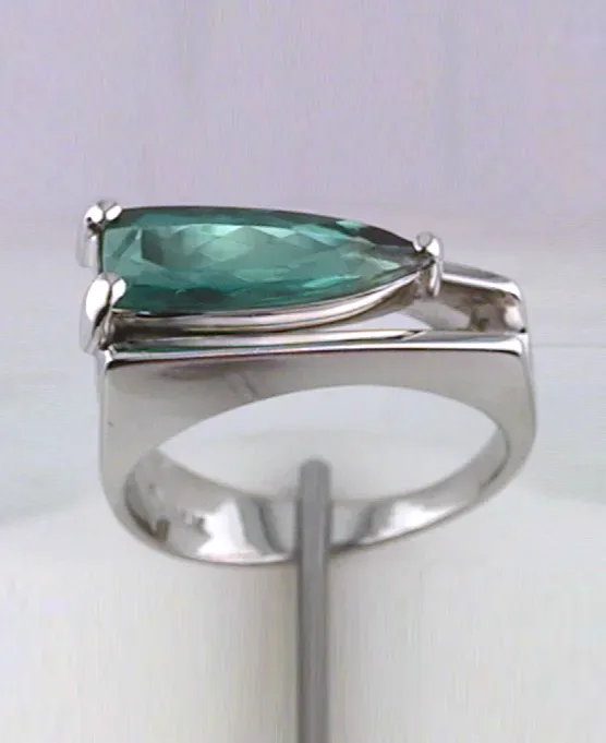 Zee Mint Green Tourmaline Shiled by Sharon Teaman — view 1