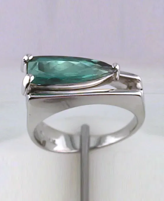 Zee Mint Green Tourmaline Shiled by Sharon Teaman